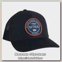Бейсболка Sitka Five panel patch trucker black р.OSFA