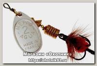 Блесна Mepps Aglia Mouche №2 Silver/Red fly