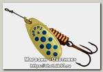 Блесна Mepps Comet PTS №4 gold/blue dots