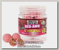 Бойлы Dynamite Baits Pink red amo fluro cork ball 15мм