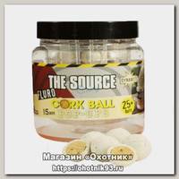 Бойлы Dynamite Baits Source fluro cork ball white 15мм