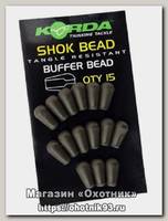 Бусина отбойник Korda Shok bead резиновая 15шт