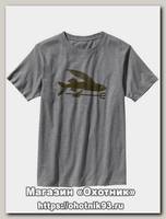 Футболка Patagonia flying fish t-sh gravel heather