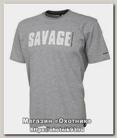 Футболка Savage Gear Simply savage tee light grey melange