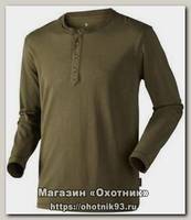 Футболка Seeland Grandad moss green с длинным рукавом