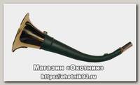 Горн Elles охотничий круглый кожаная отделка 30см темно-коричневый