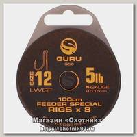 Готовая оснастка Guru Feeder special rig LWGF №12 100cm