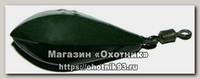 Груз Пох карповый Кегля 100гр темно-зеленый