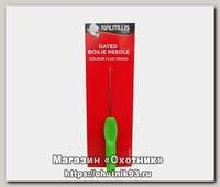 Игла для бойлов Nautilus Gated boilie needle fluo green