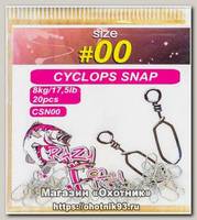 Карабин Crazy Fish Cyclops snap №00