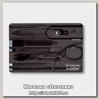 Карта Victorinox SwissCard Onyx Швейцарская с инструментами черн.