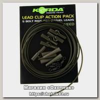 Клипса Korda Lead clip action pack weed на трубке