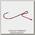 Крючок Savage Gear Finezze Standout Drop Shot Hook №2 BLN/red