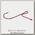 Крючок Savage Gear Finezze Standout Drop Shot Hook №4 BLN/red
