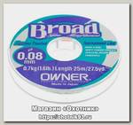 Леска Owner Broad 25m 0.08mm Green