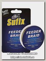 Леска Sufix Feeder braid olive green 100м 0,18мм