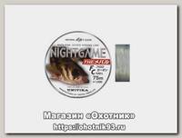 Леска Unitika Nightgame mebaru FC 75м 0,12мм 1кг