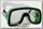 Маска Wave M-1319 PVC green