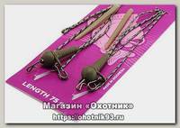 Монтаж Nautilus Running rig-liquid wire&quick change swivel 75cм snake green