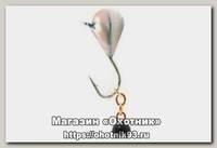 Мормышка Ecopro Капля с ушком серебряный+подвес цв.622 4мм 1/2