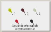 Мормышка Lumicom Капля с ушком вольф 5,0мм обмазка 5 цв 1/10