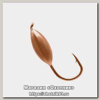 Мормышка вольф. Овсинка отв. d 3.0mm Cu 1/10