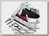 Мультиинструмент Victorinox SwissTool plus в кожаном чехле