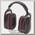 Наушники Allen Ruger Electronic Shooting muff black red