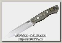 Нож Bark River Aurora Black&Green Linen Matte фикс. клинок сталь A2