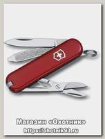 Нож-брелок Victorinox Classic 58мм 7 функций красный