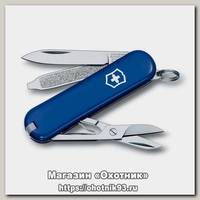 Нож-брелок Victorinox Classic 58мм 7 функций синий