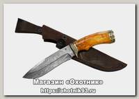 Нож ИП Семин Скиф дамасская сталь карельская береза