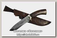 Нож ИП Семин Скиф кованая сталь 95x18 со следами ковки венге литье