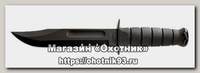 Нож Ka-Bar 1214 Black USMC сталь 1095 серрейтор рукоять кратон