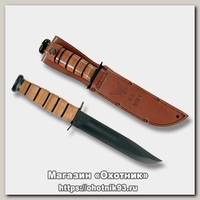 Нож Ka-Bar 1220 Us Army сталь 1095 рукоять кожа