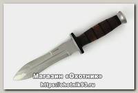 Нож Кизляр Сталкер рукоять кожа дерево