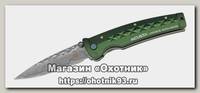 Нож Mcusta Tsuchi Damascus Folder Dark Green скл. сталь VG10