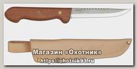 Нож Mora Fishing Classic 54 рыбака с зубчатым обухом дерево