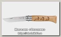 Нож Opinel Animalia 8 нержавеющая сталь олень