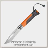 Нож Opinel Outdoor 8VRI складной 8,5см оранжевый