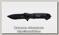 Нож Umarex Walther Black Tac насечки складной сталь 440А