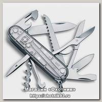 Нож Victorinox Huntsman 91мм серебристый полупрозрачный