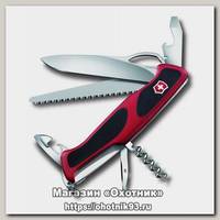Нож Victorinox RangerGrip 79 130мм 12 функций красно-черный