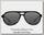 Очки Korda Sunglasses Aviator Mat Black frame grey lens