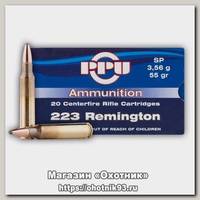 Патрон 223Rem PPU SP 3,56г