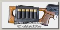 Патронташ на приклад Хольстер Кожа черный