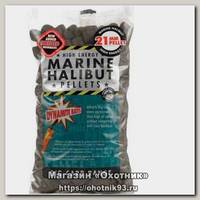Пеллетс Dynamite Baits Marine halibut 21мм 900гр просверленный