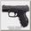 Пистолет Umarex Walther Compact CP 99 черный пластик