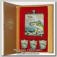 Подарочный набор Сима Ленд Рыба фляжка 240мл 3 стопки
