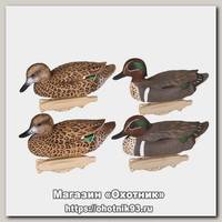 Подсадная утка чирок Flambeau Classic Green Wing Teal комплект 6шт
